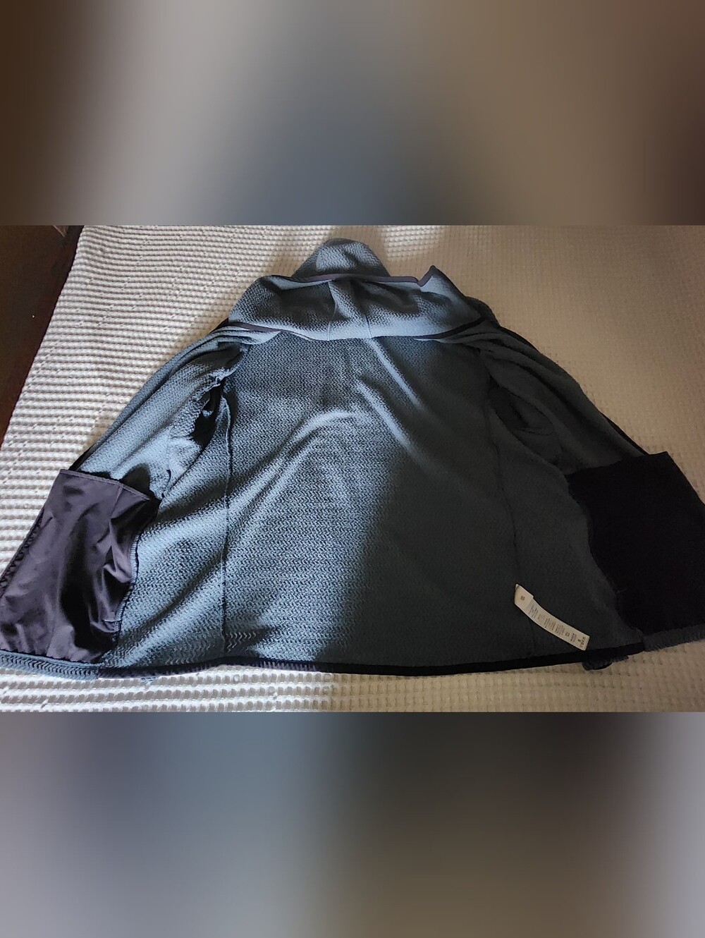Patagonia R1 Air Full ZIP Hooded Performance Jacket - Blue Gray/Slate - Picture 6 of 8